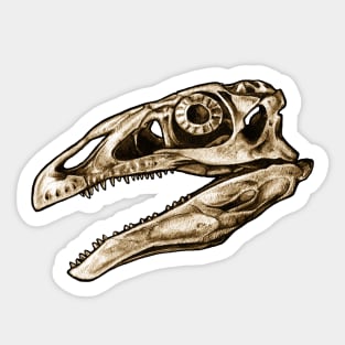 Dinosaur Skull Therizinosaurus Sticker